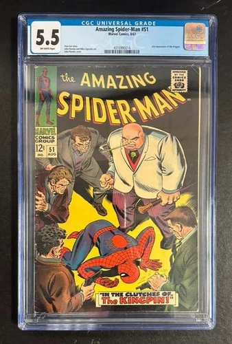 Amazing Spider-Man #51 Marvel Comics 8/67 2nd App of the Kingpin CGC 5.5