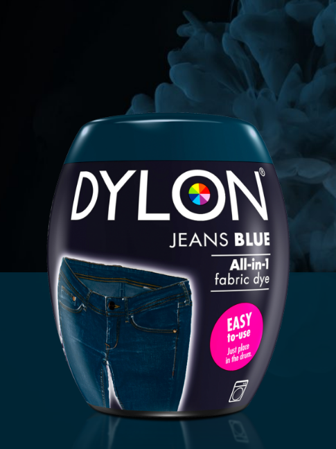 DYLON 350g Jeans Blue Machine Dye Pod 