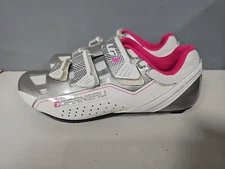 GARNEAU HRS-80 “Jade” White/Pink Women’s Road Cycling Shoes SIZE 7.5