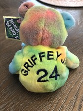 1998 Salvino Bamm Beanos KEN GRIFFEY JR tye Dyed 24 Ty Rare Limited