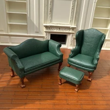 1:12 Scale leather living room set Dollhouse miniature furniture New