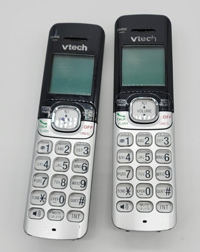 3pc VTech CS6519-2 Cordless Handset Main Base Charging Dock w/AC Power Supply - Picture 3 of 7