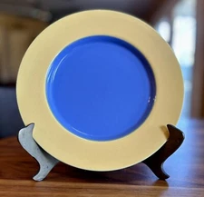 Lindt Stymeist COLORWAYS Luncheon Salad Plate 9" Yellow & Blue