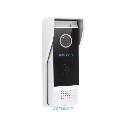 HOMSECUR 4 Wire Video Doorphone Entry Intercom Touch Screen Auto Phone Doorbell