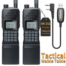 BAOFENG AR152 15W VHF/UHF WALKIE TALKIES LONG RANGE TWO WAY HAM RADIO  1X CABLE