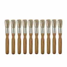 10Pc Car Detailing Brush Kit Boar Hair Vehicle Auto Interior For Wheel Clean Set