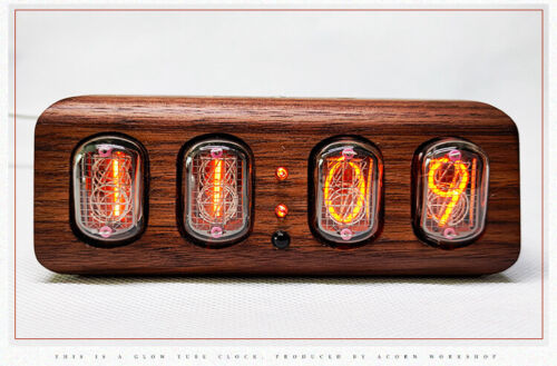 Bluetooth Clock IN12 Glow Tube Clock Nixie Clock 4-Digit Electronic Alarm Clock - Picture 10 of 11