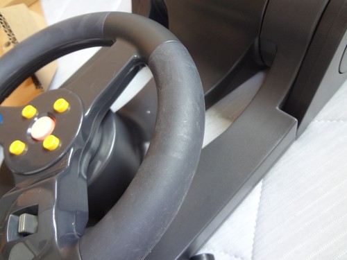 Nintendo 64 Hyper Steering Wheel N64 Controller Ascii Racing boxed Tested Work - Picture 3 of 12