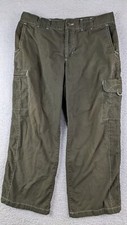 Columbia Cargo Pants Women's Size 8 Cropped Green Hiking Outdoor