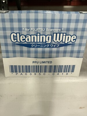 Fujitsu PA03950-0419 Scanner Consumable Cleaning Wipes, 24/pack FI-C100CW