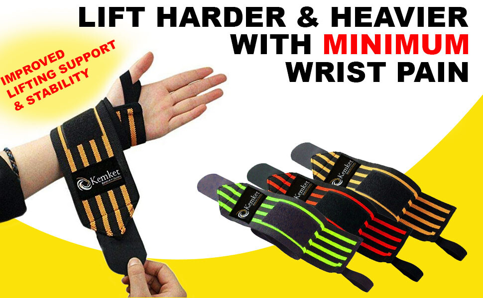 Power Weight Lifting Wrist Wraps Gym Training Straps Hand Bar
