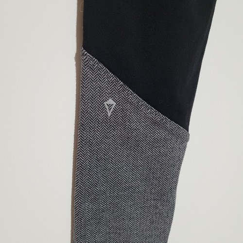Ivivva Lululemon Black Gray Herringbone Rhythmic Full Length Leggings Girls 14 - Picture 10 of 14