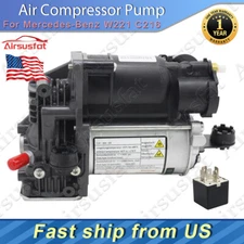 Air Compressor Pump with Relay Fit for Mercedes-Benz S-Class W221 CL-Class C216