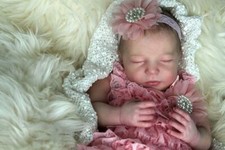 Brittany Sleeping Authentic 20" Reborn Doll Kit by Bountiful Baby Realborn/COA