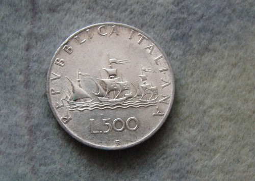 500 Lire 1958. Silber. Italien - Bild 2 von 2