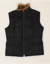 Fay Womens Padded Gilet Uk 14 Large Black Polyester Nf13
