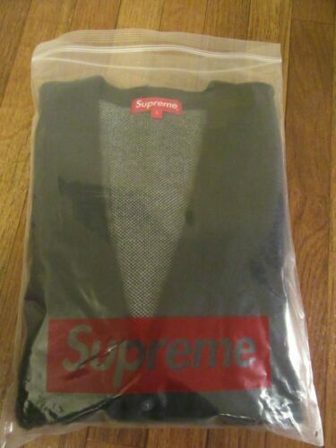 Supreme Brushed Grid Cardigan Black Small CONFIRMED ORDER | eBay