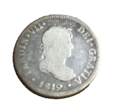 elf Peru Spanish 2 Reales 1819 LIMAE JP  Ferdinand VII
