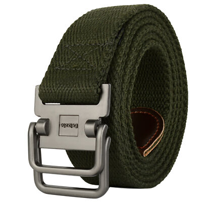 Men Belt Plus Size To 75inch Canvas Big and Tall D Ring Cotton