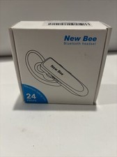 New Bee Bluetooth Earpiece V5.0 Wireless Handsfree Headset with Microphone 24 Hr