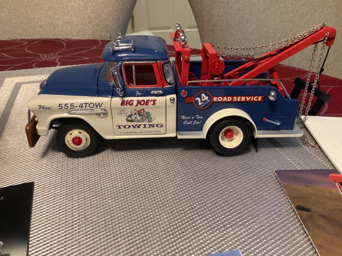 Franklin Mint Big Joe's 1955 Chevy Tow Truck 1:24 Scale | eBay
