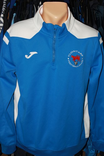 Clontarf Fc Football Club Ireland Joma 1/4 Zip Warm Training Sweatshirt Kit Top