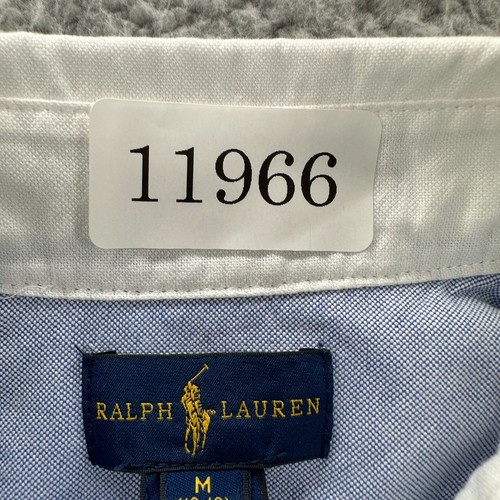 Ralph Lauren Shirt Youth Boys Medium M 10-12 Blue Big Pony Button Up Shirt - Picture 14 of 14