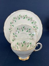 CROWN STAFFORDSHIRE fine bone china luncheon set cup, saucer  plate c.1930s G