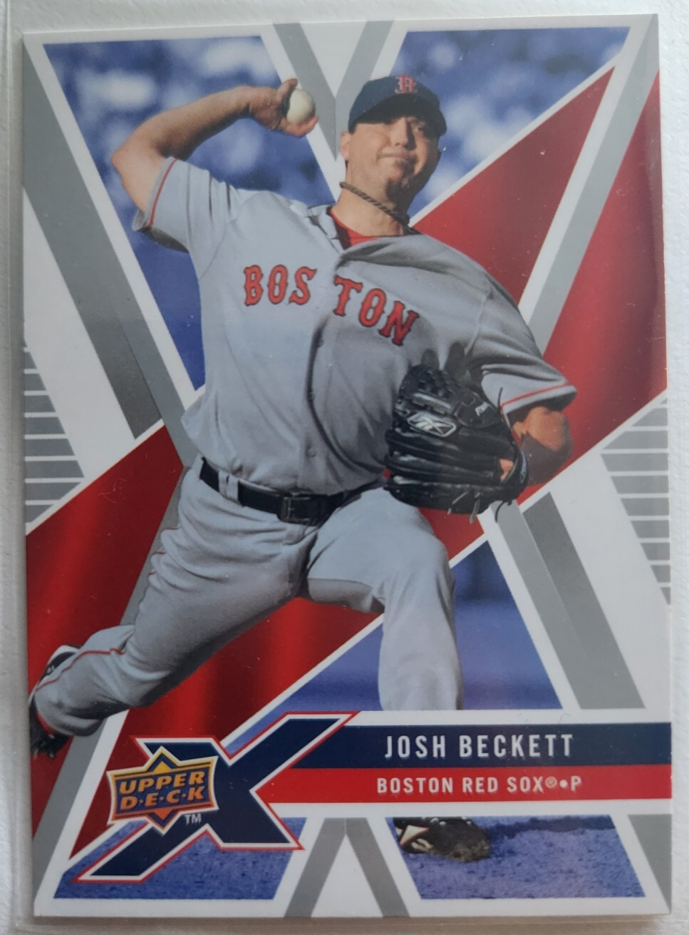 2008 Upper Deck X Josh Beckett #15 Boston Red Sox NM Baseball Card