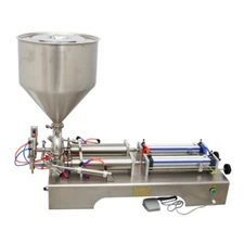 Easy To Operate Two Nozzles 100-1000ml Paste &Liquid Pneumatic Filling Machine