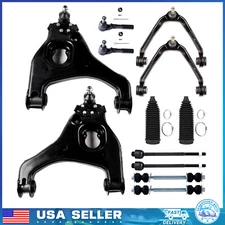 Front Upper & Lower Control Arms Tie Rod Ends For 1999-2006 Chevy Silverado 1500