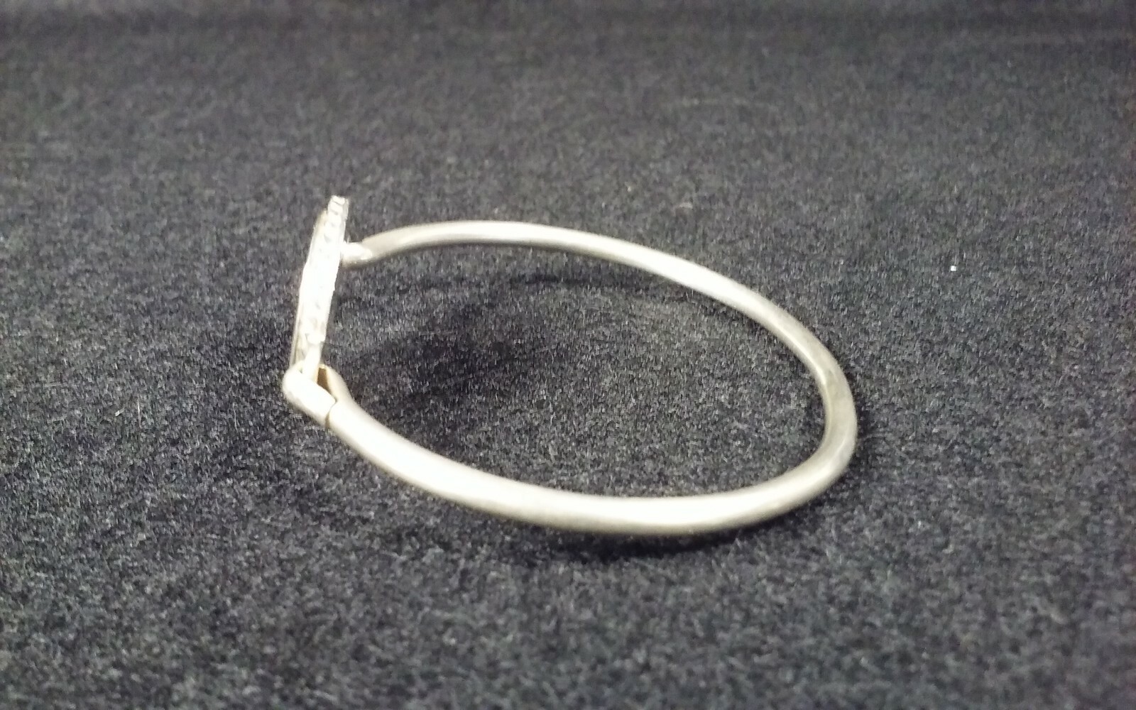 Sterling Silver 925 Bangle Monogram Bracelet Engr… - image 6