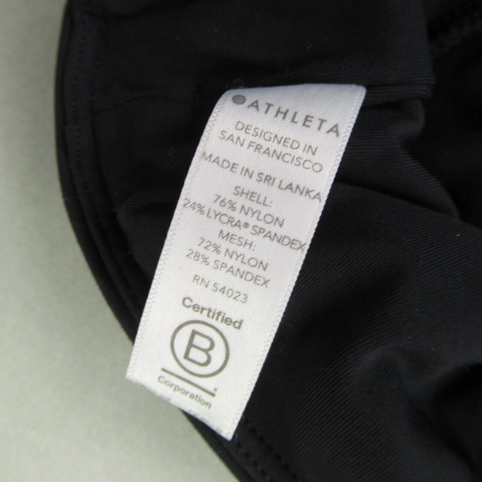 Athleta Leggings Womens Small Tapered Leg Stretch Lightweight Black Gym - Image 4 of 4