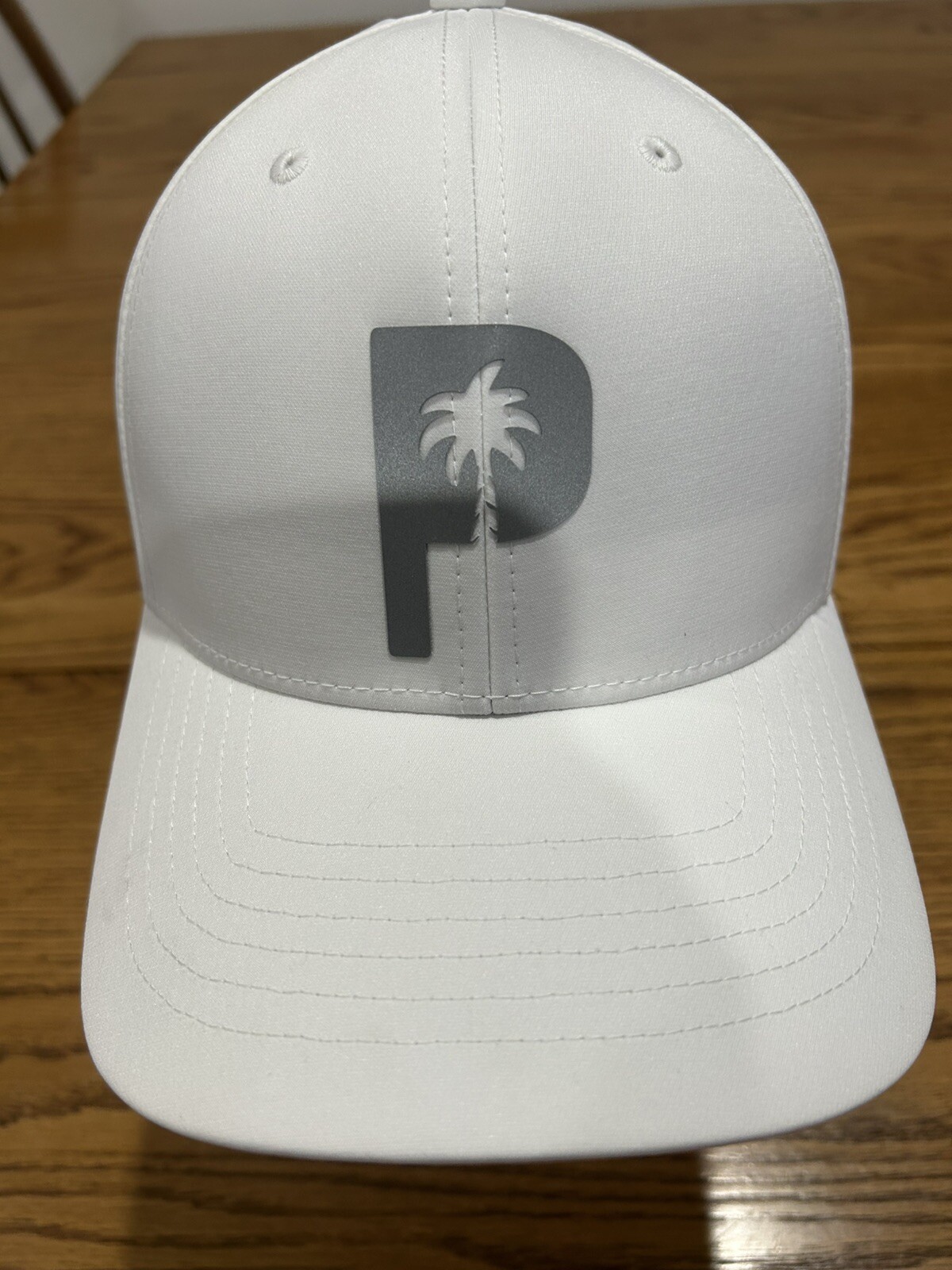Puma Palm Tree Collection Snapback Golf Hat. White with Gray! Rickie Fowler PGA!