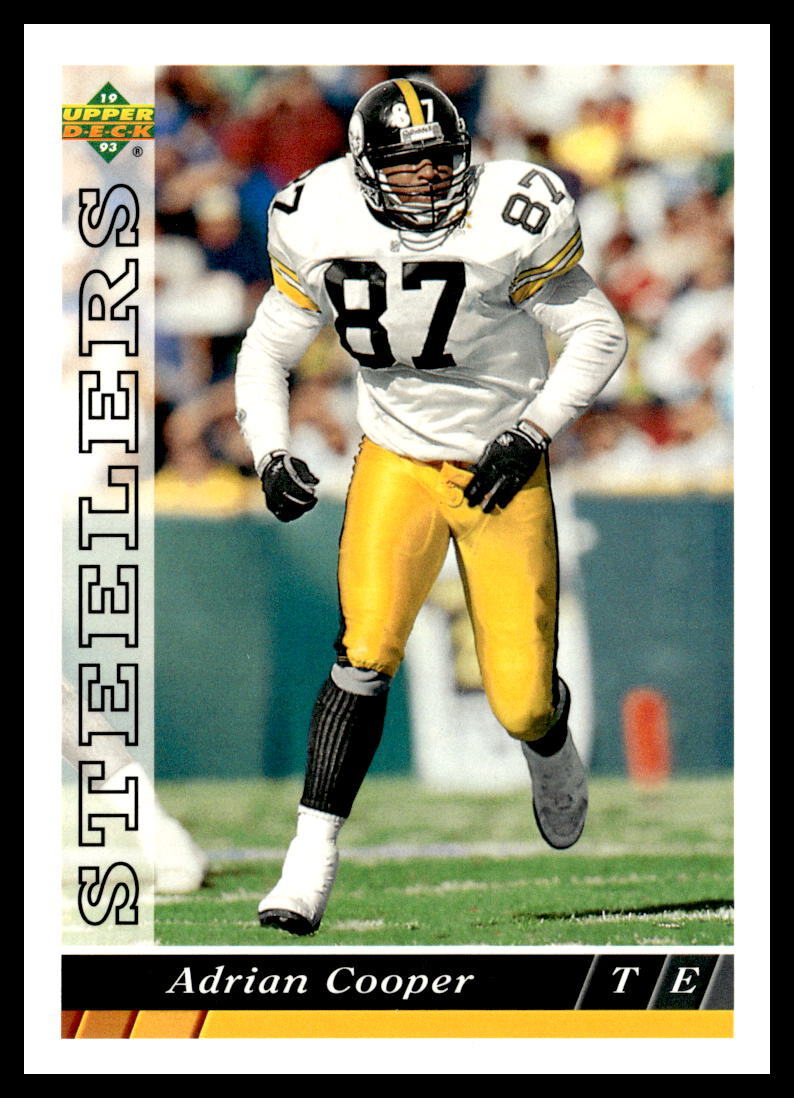 1993 Upper Deck #500 Adrian Cooper Pittsburgh Steelers Football