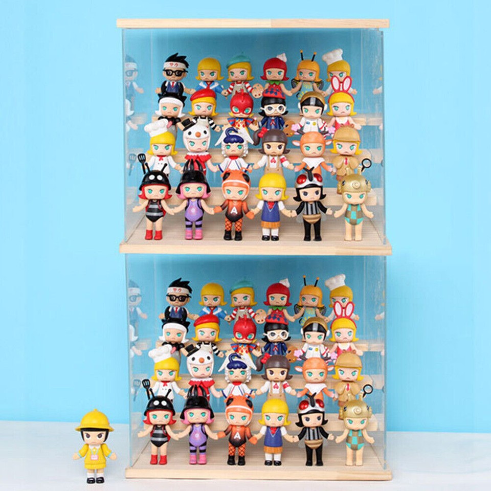 Clear Acrylic Display Case Countertop Box Organizer Stand Dustproof