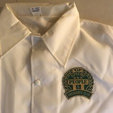 Vintage President’s Club Nylon White Jacket Size XL Union Made In USA