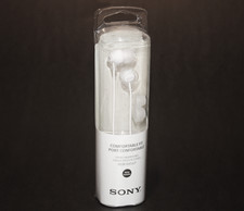 Sony Comfortable Fit Earbuds Stereo Headphones MDR-EX15LP Noise Isolation White