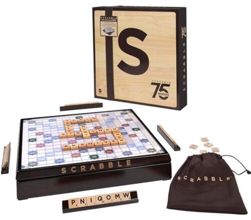 Scrabble 75th Anniversary Sonderedition zum 75. Jubiläum Deutsche Version Mattel - Bild 1 von 2