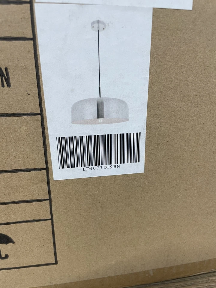 Elegant Lighting LD4073D19BN Etude Single Light 19" Wide Pendant -READ- - Image 4 of 4