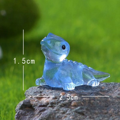 Mini Eidechsen Figuren Set Glow im Dunkeln Kreativ Dekoration Garten Kawaii