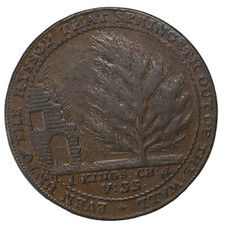 1794 Bath Somerset Lutwyche's John Jelly Halfpenny Conder Token D&H-26 #2