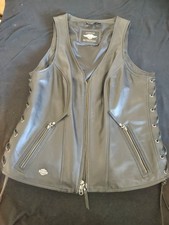 Harley Davidson Womens Leather Vest (Avenue),...