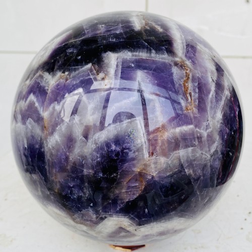 Natural Dream Amethyst Quartz Crystal Sphere Ball Healing 4240g - Picture 11 of 16