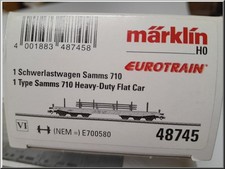 📢 📢 H0  Märklin 48745 -Schwerlastwagen Samms 710 EUROTRAIN - Sondermodell -
