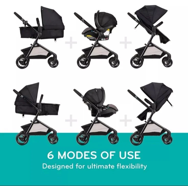 Sistema de viaje modular Evenflo Pivot con base infantil LiteMax NUEVA CAJA SIN ABRIR Foto 3 de 4