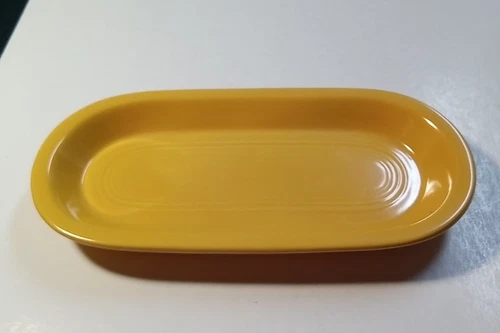 Fiesta Original Yellow Oval 10-1/2” Utility Tray Plate Homer Laughlin USA