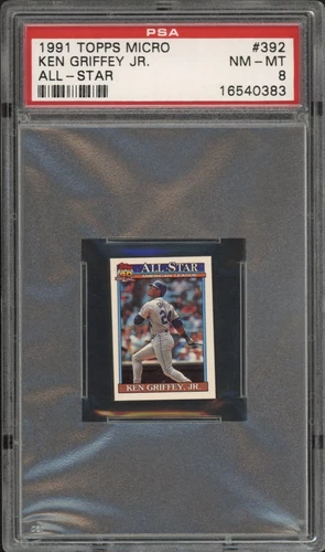 1991 Topps Micro Ken Griffey Jr. All-Star #392 PSA 8 NM-MT HOF Seattle Mariners