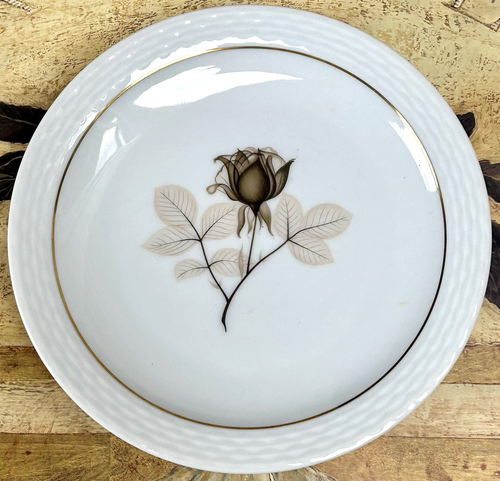 SILHOUETTE Set of 5 Bread & Butter Plates 6" Rosenthal Germany Loewy Rose EUC! - Picture 2 of 10