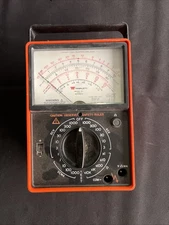 Vintage Triplett Model 60 Type 2 Suspension Analog Multimeter AC-DC Ohms